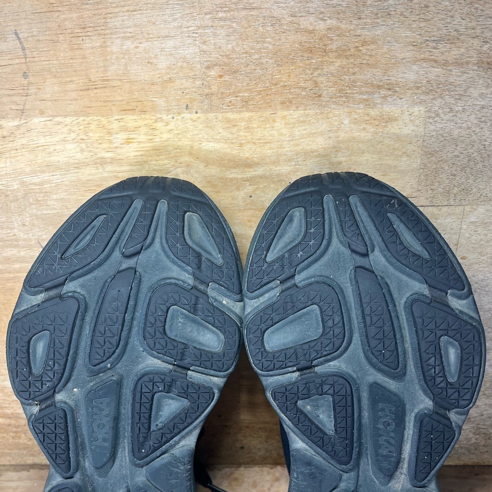 Hoka One One Bondi 8 REFLECTIVE Womens Size 9 Running Shoes Sneakers Black - Picture 10 of 12
